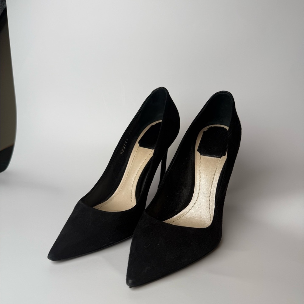 Dior Black Suede Heels